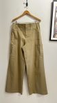 Calça pantalona cargo caqui de cintura regulável Fab´rik - G tamanho G - foto principal