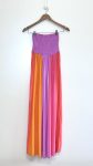 Vestido tomara que caia listrado color Dress To - PP Lilás, rosa, laranja, coral tamanho PP - foto principal