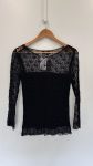 Blusa preta rendada Julia Tricô - P preto tamanho P - foto principal