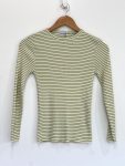 Blusa listrada John Meyer - PP Verde, Amarelo, bege tamanho PP - foto principal