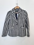 Blazer quadriculado P&B Talbots - 40 Preto, Branco tamanho 40 - foto principal