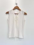 Blusa branca canelada - M branco tamanho M - foto principal