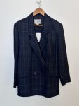 Blazer quadriculado Gentry - M preto tamanho M - foto principal