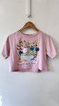T-shirt cropped rosa Beach Summer Day Forever 21 - P tamanho P - foto principal