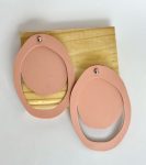 Brinco circulo forms rosa emborrachado Soneto Jewelry - foto principal
