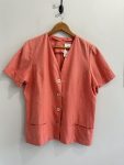 Blazer coral de linho vintage, M Rosa - foto principal