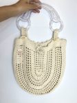 Bolsa crochê alça acrílica Bege - foto principal