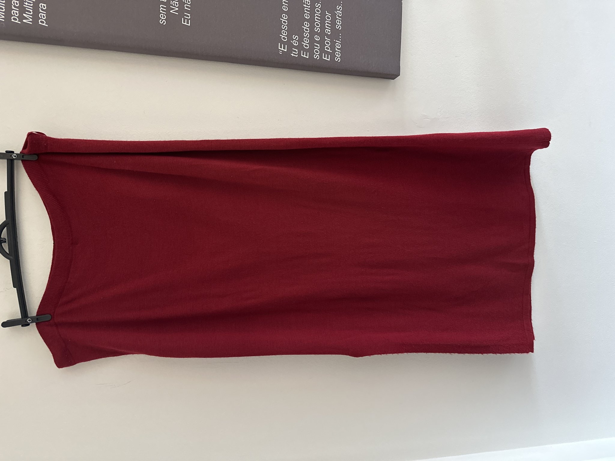 Saia longa vinho tricot Nina Leonard - G1