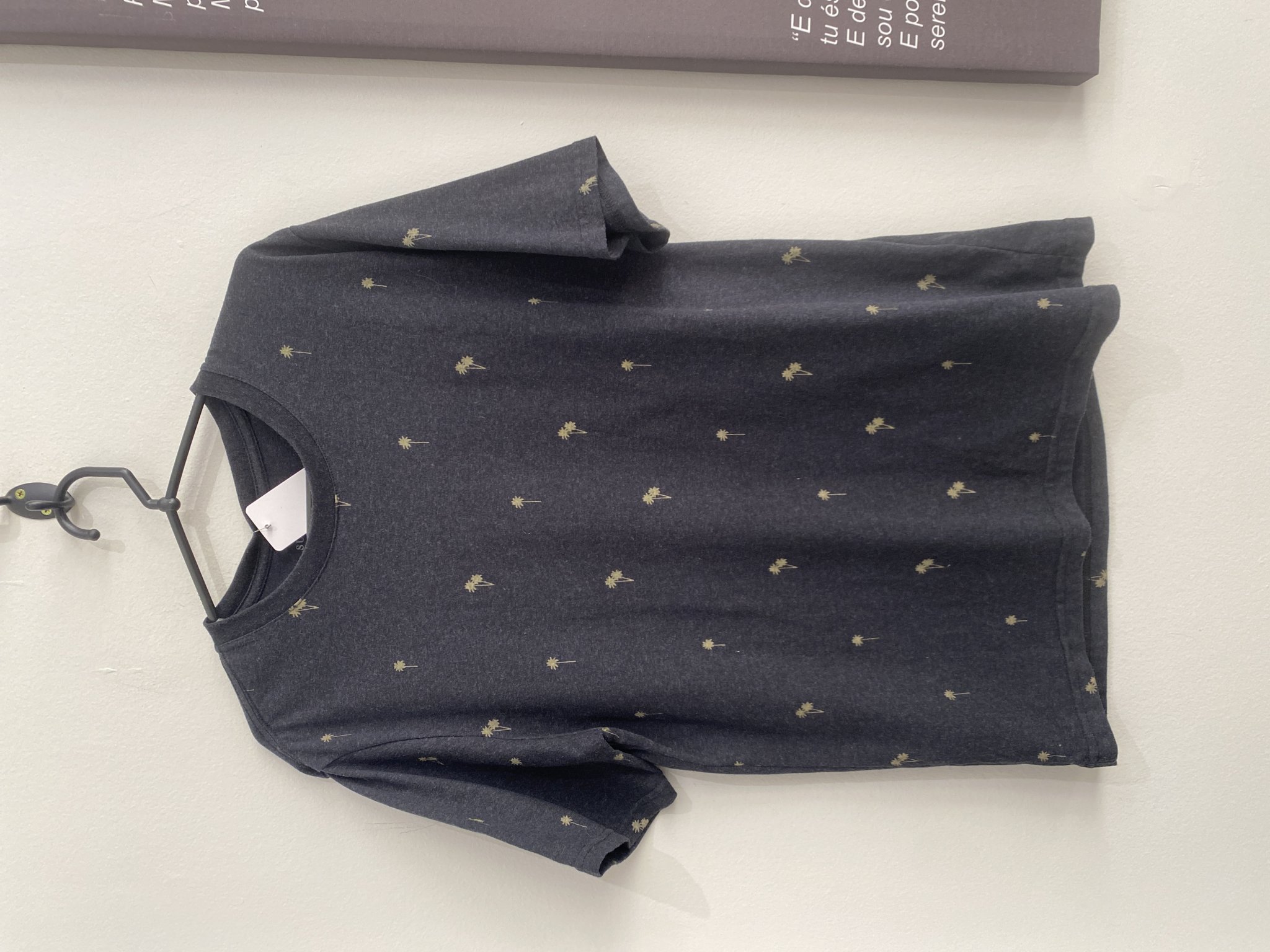 Camiseta preta estampa coqueiros Suncoast - M