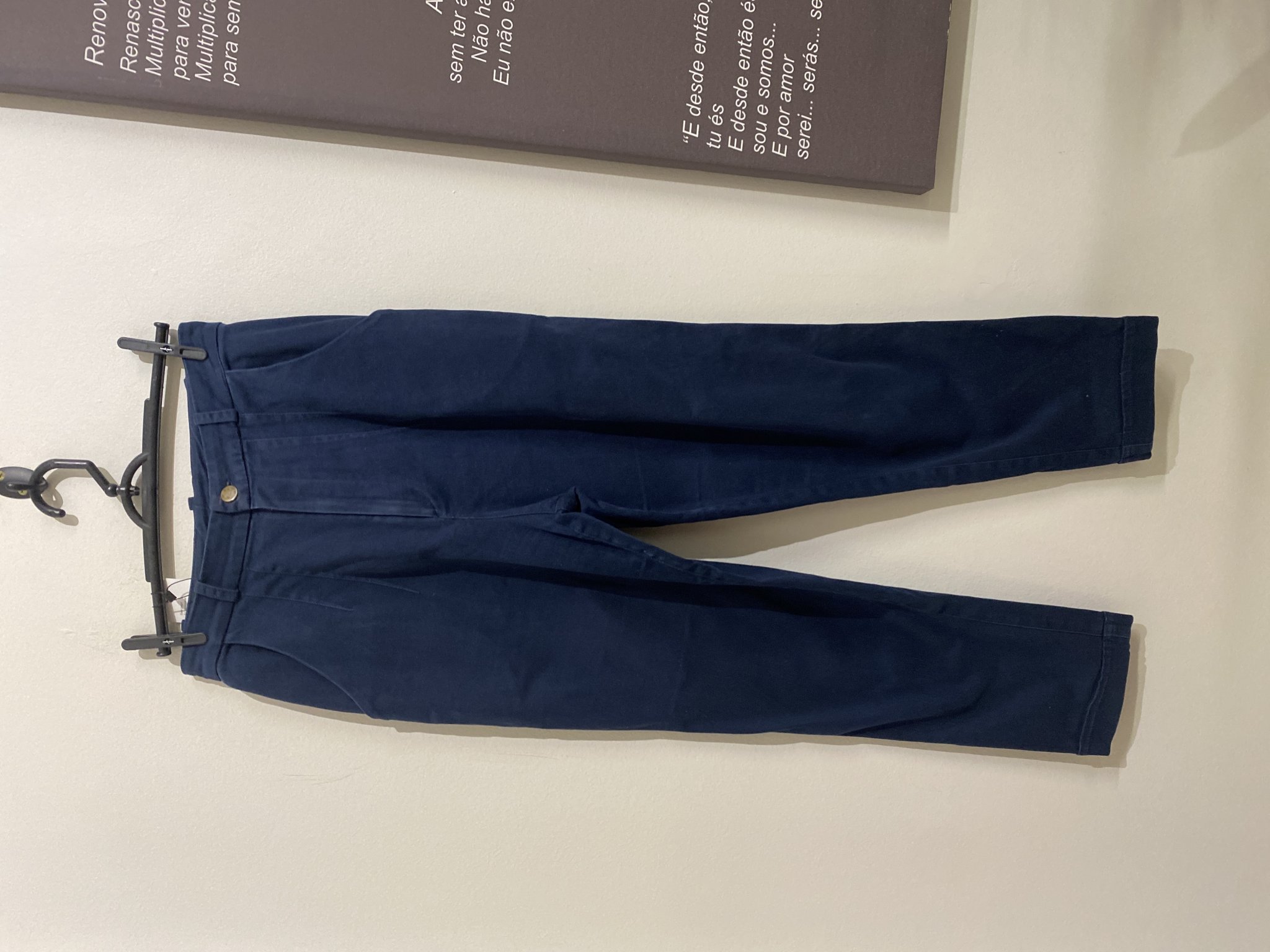 Calça azul marinho modelo sknny s/marca - 38