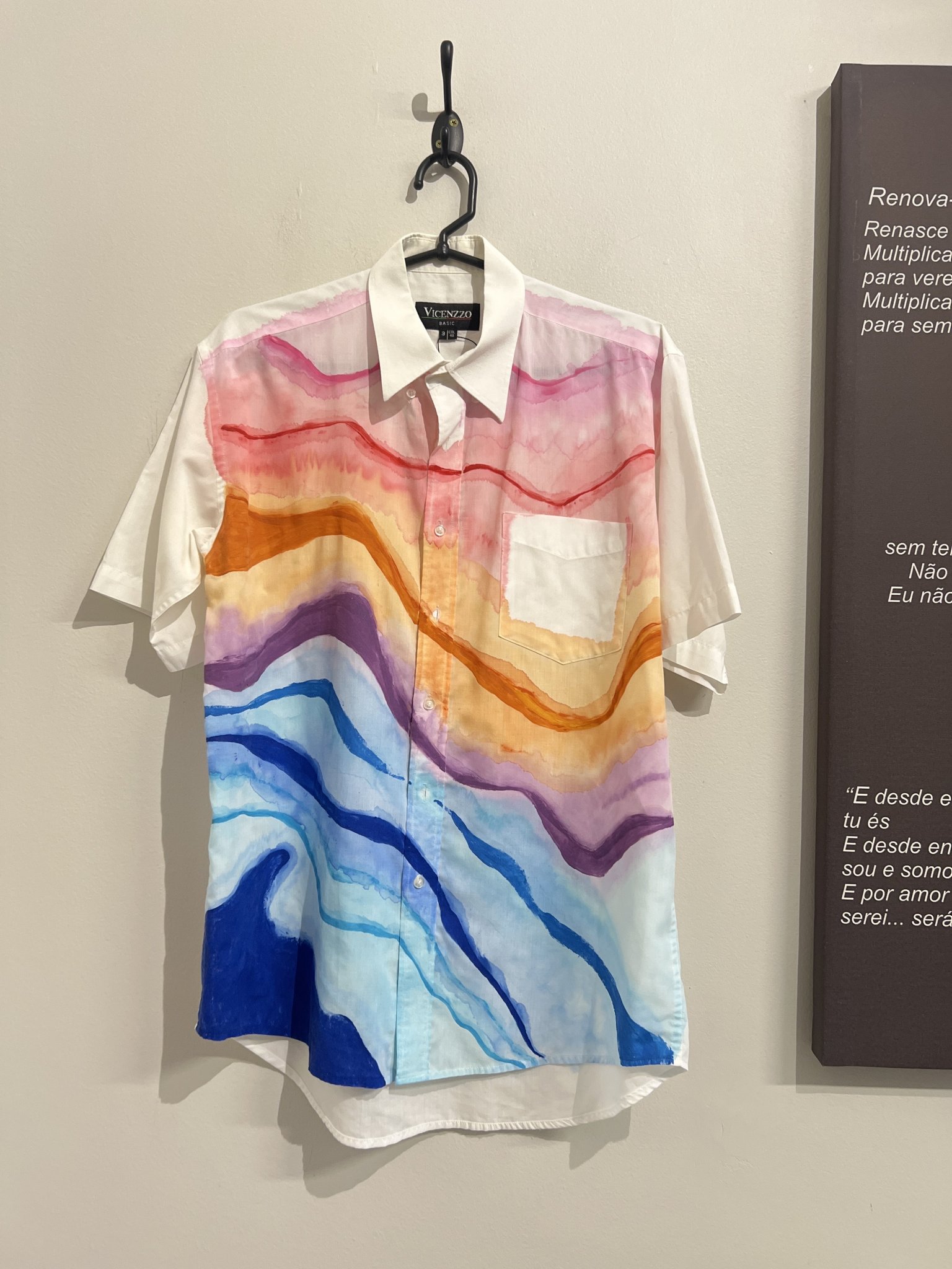 Camisa colorida m/curta Vicenzzo - M