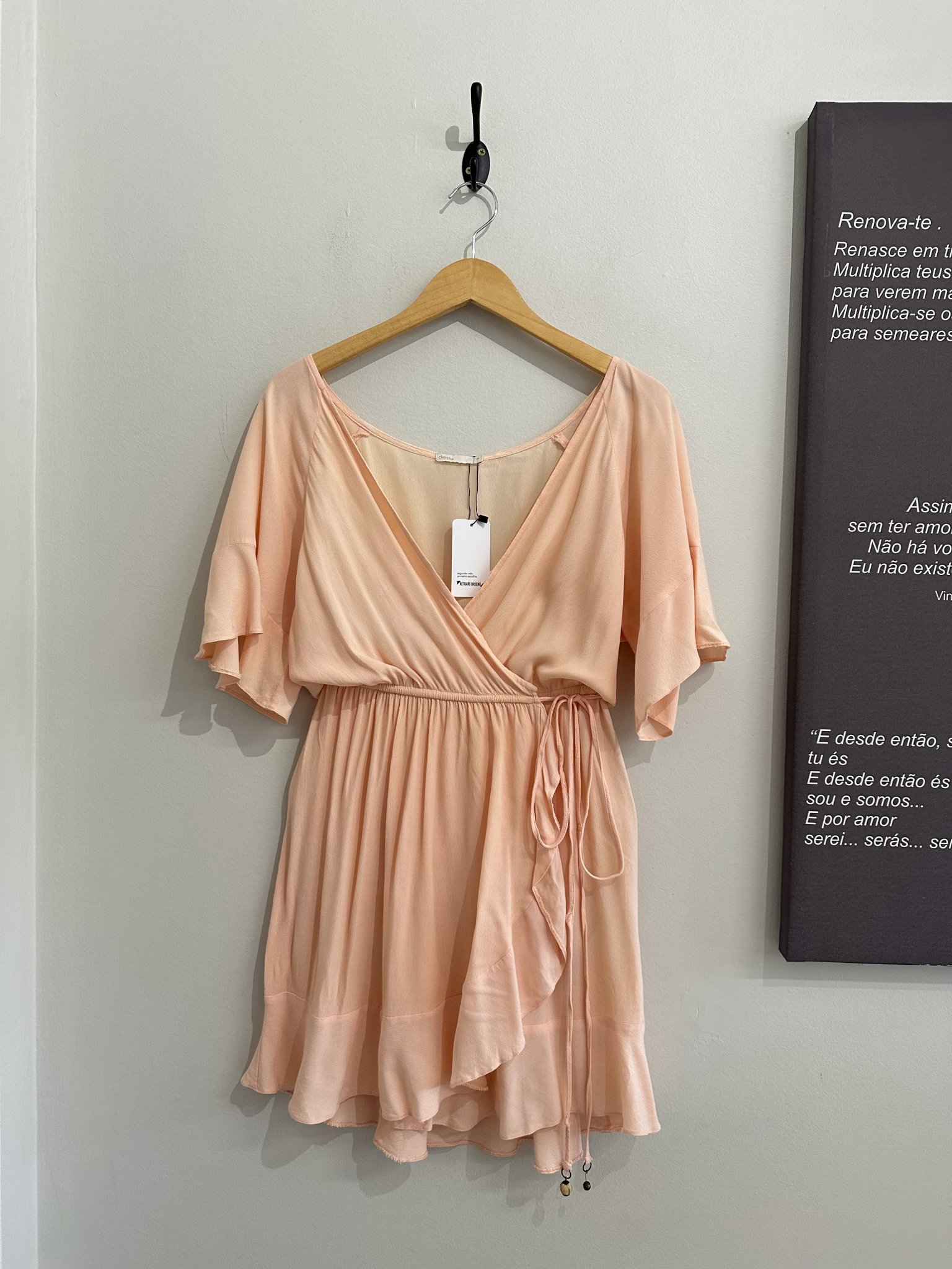 Vestido coral envelope manga 7/8 Dress To - P