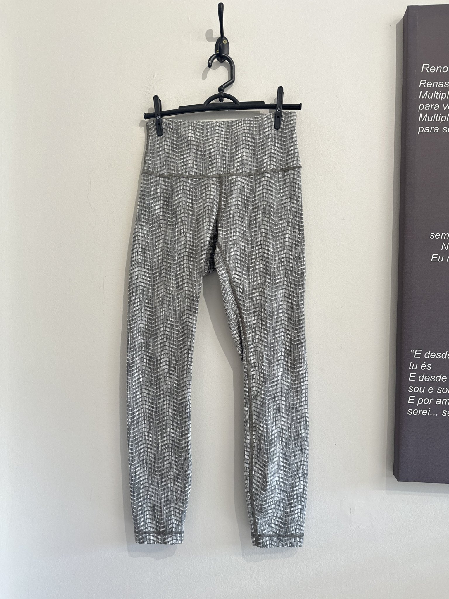 Calça legging verde rajada Lululemon - P