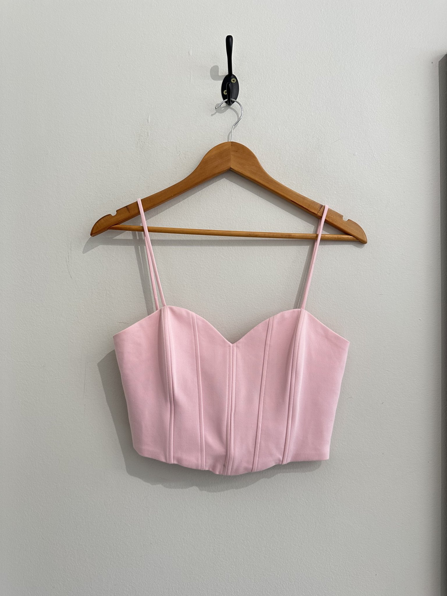 Cropped rosa claro de alçinha Zara - M