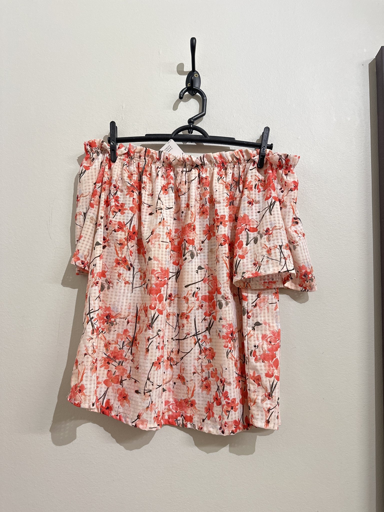 Blusa ciganinha floral cerejeira Marfinno - P
