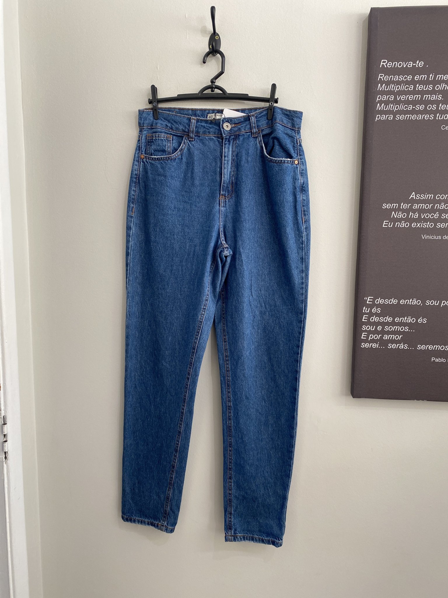 Calça jeans mom wear 40