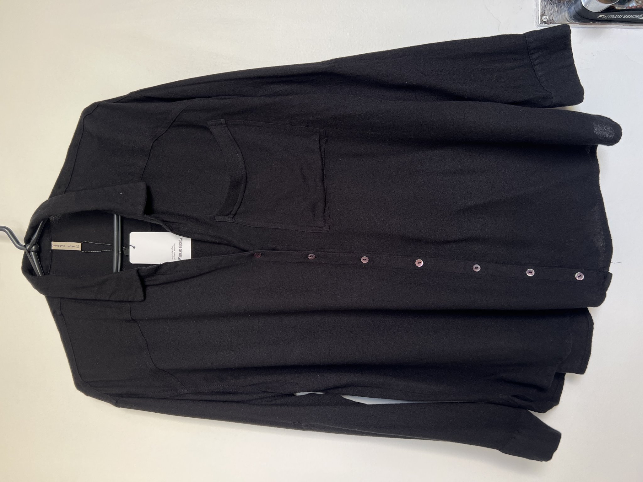 Camisa preta m/longa Marfinno - GG