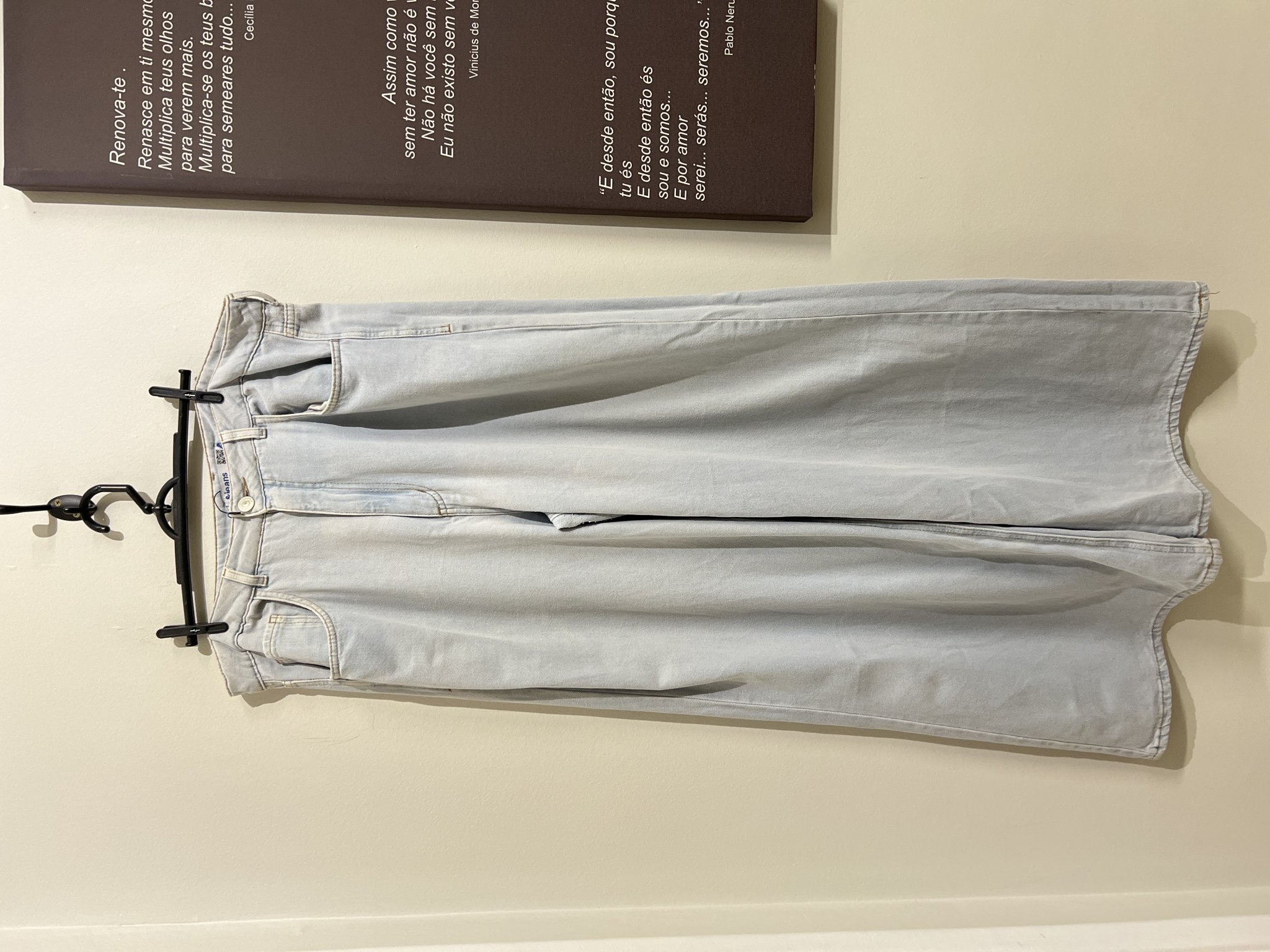 Calça jeans claro pantalona &Jeans - 48