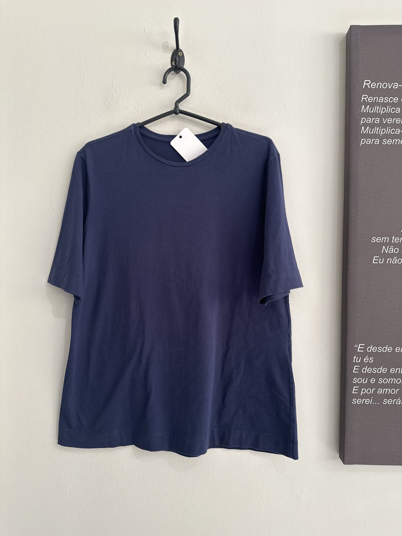 Camiseta azul basica m/curta s/marca - M