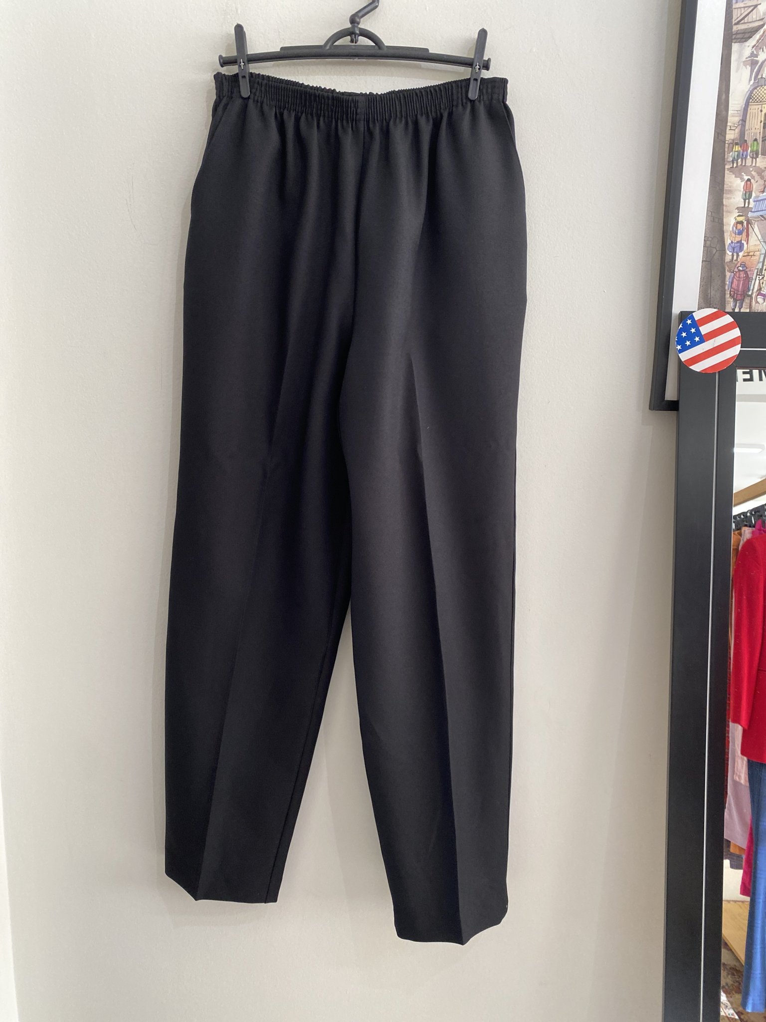 Calça preta de cintura regulavel Alfred Dunner - 42