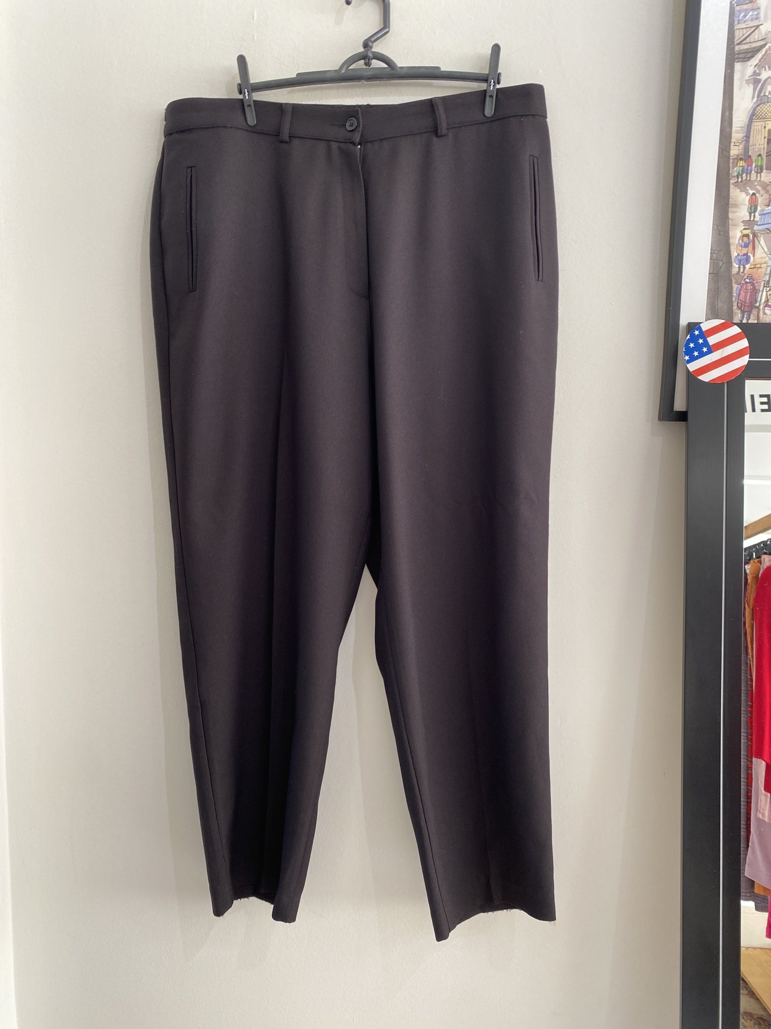 Calça alfaiataria preta Kim Rogers Signature - 44