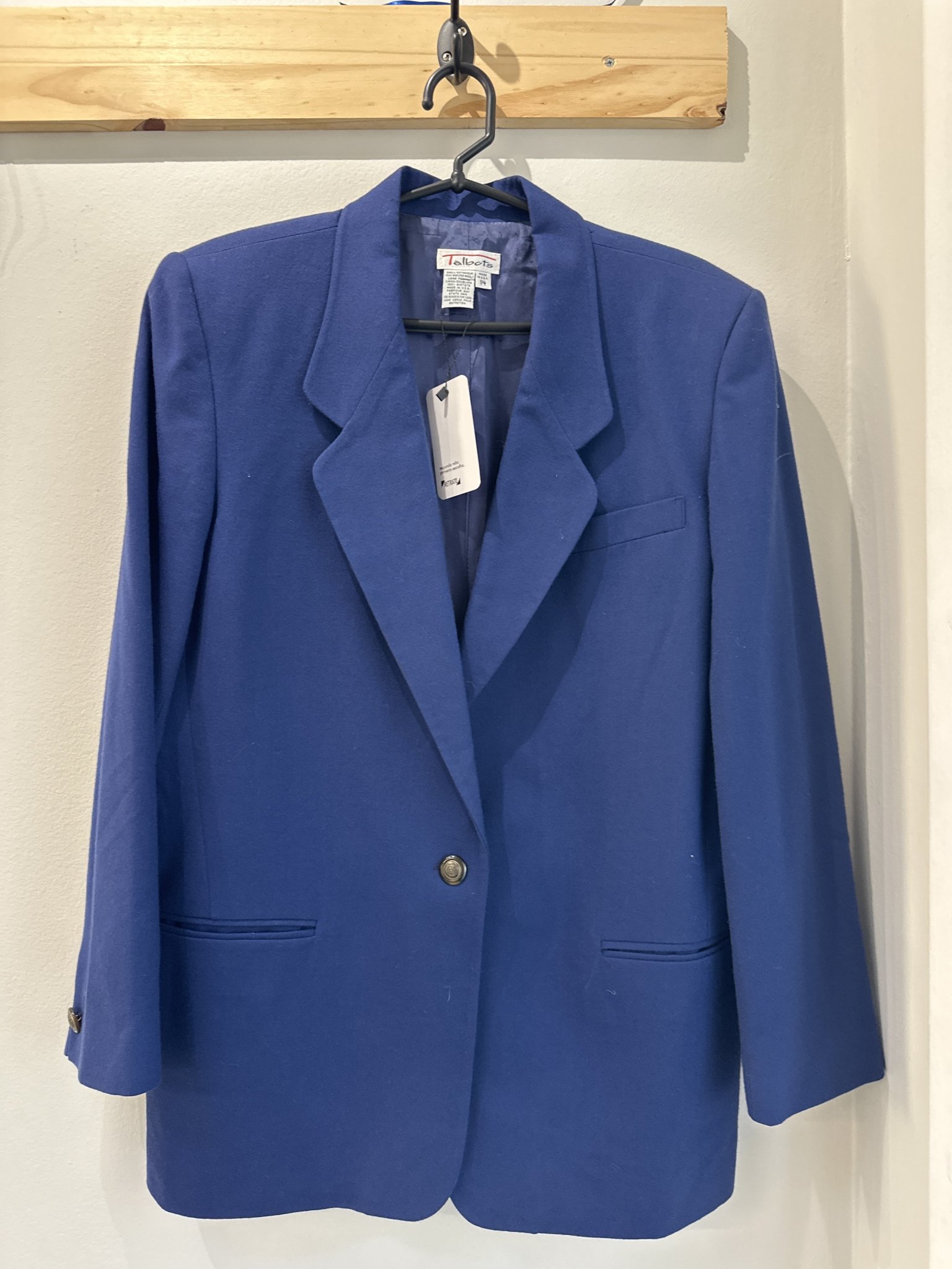 Blazer azul marinho Talbots de lã - GG