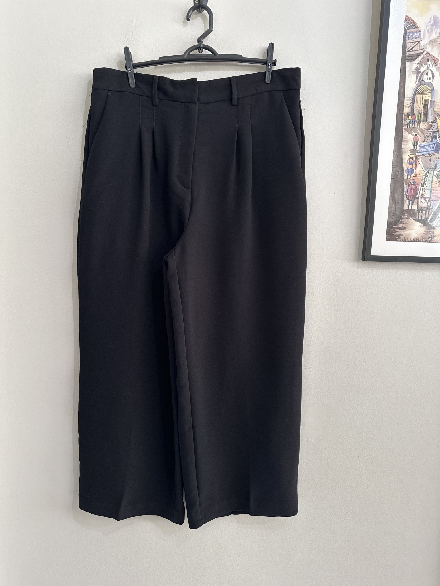 Calça pantalona preta de cintura regulavel Autres Filles - GG