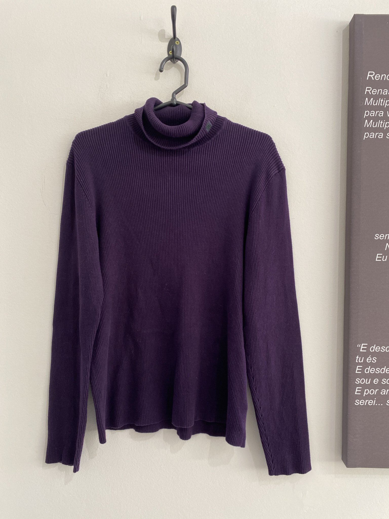 Blusa cacharrel roxa manga longa Ralph Lauren - GG