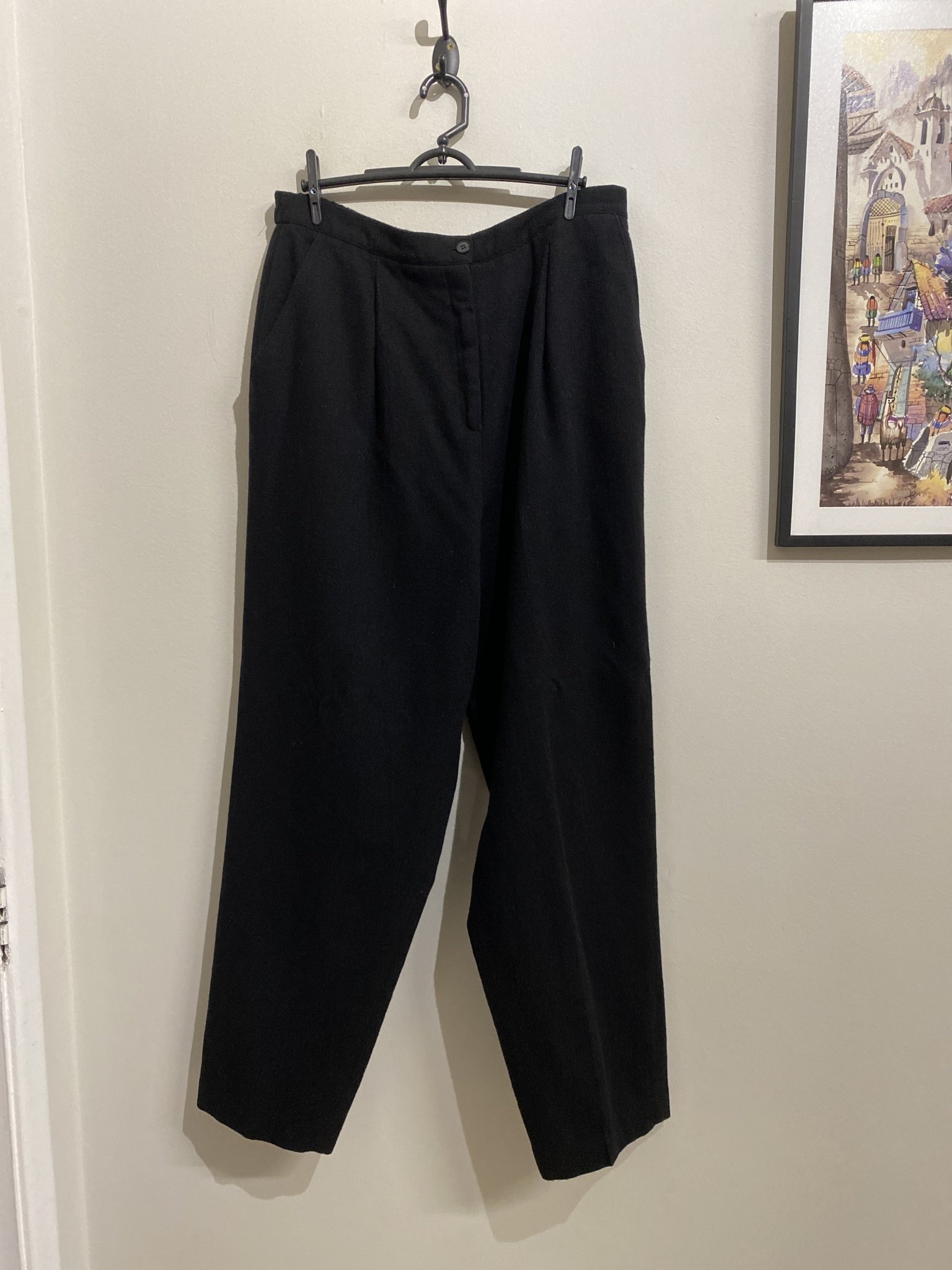 Calça preta de cintura regulavel Leslie - 46