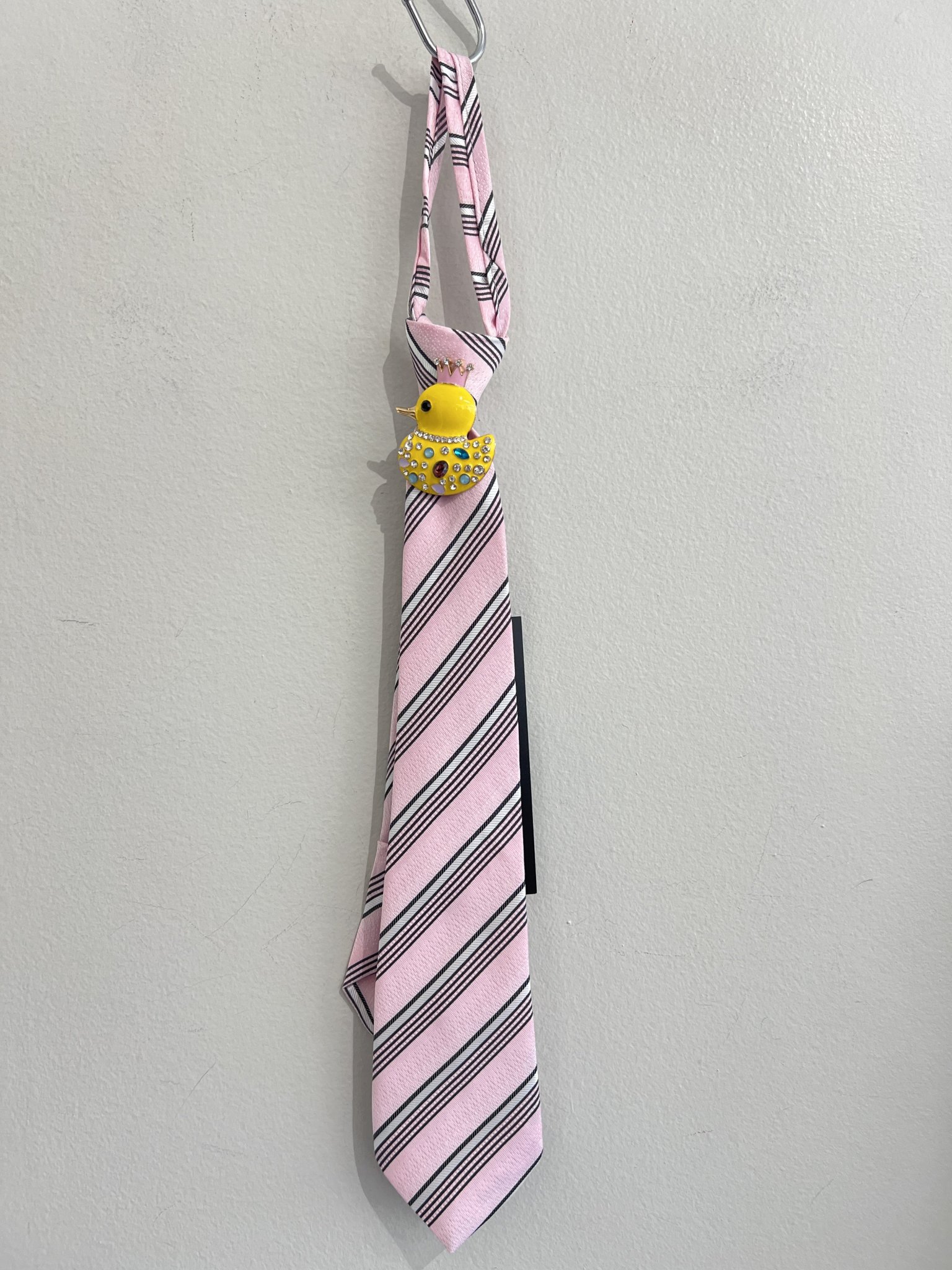 Gravata slim rosa patinho