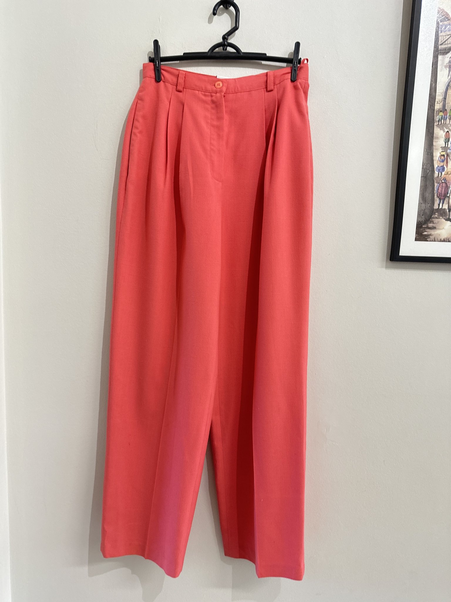 Calça alfaiataria rosa s/marca - 40