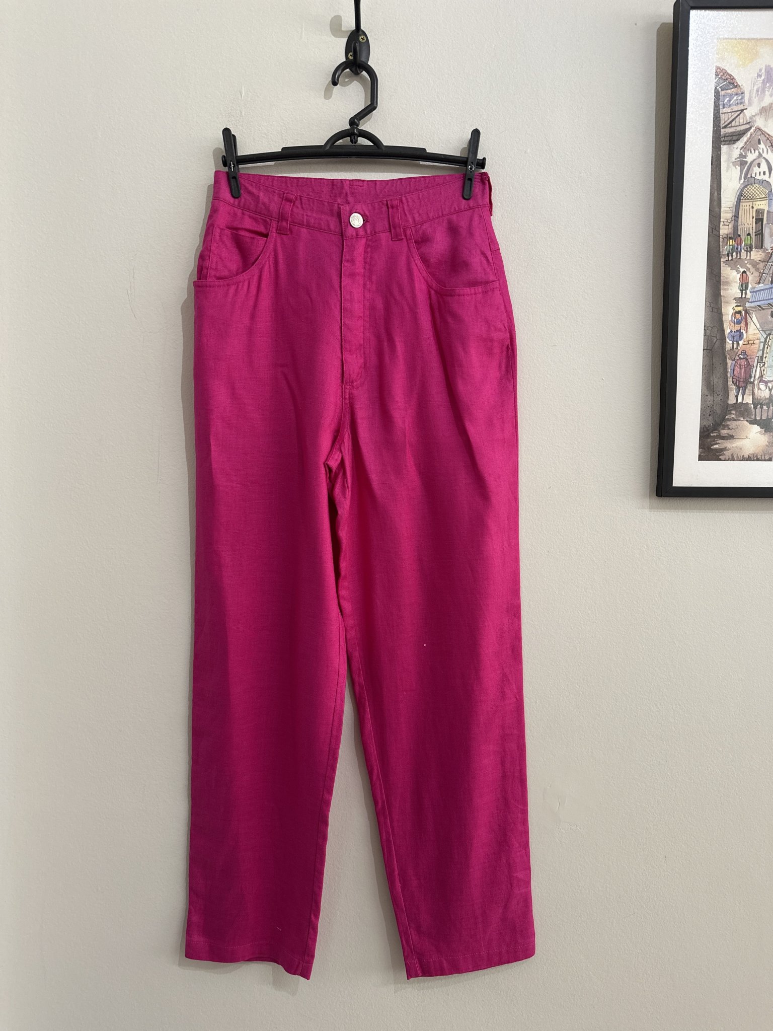 Calça rosa pink Ralp Lauren de linho - 36