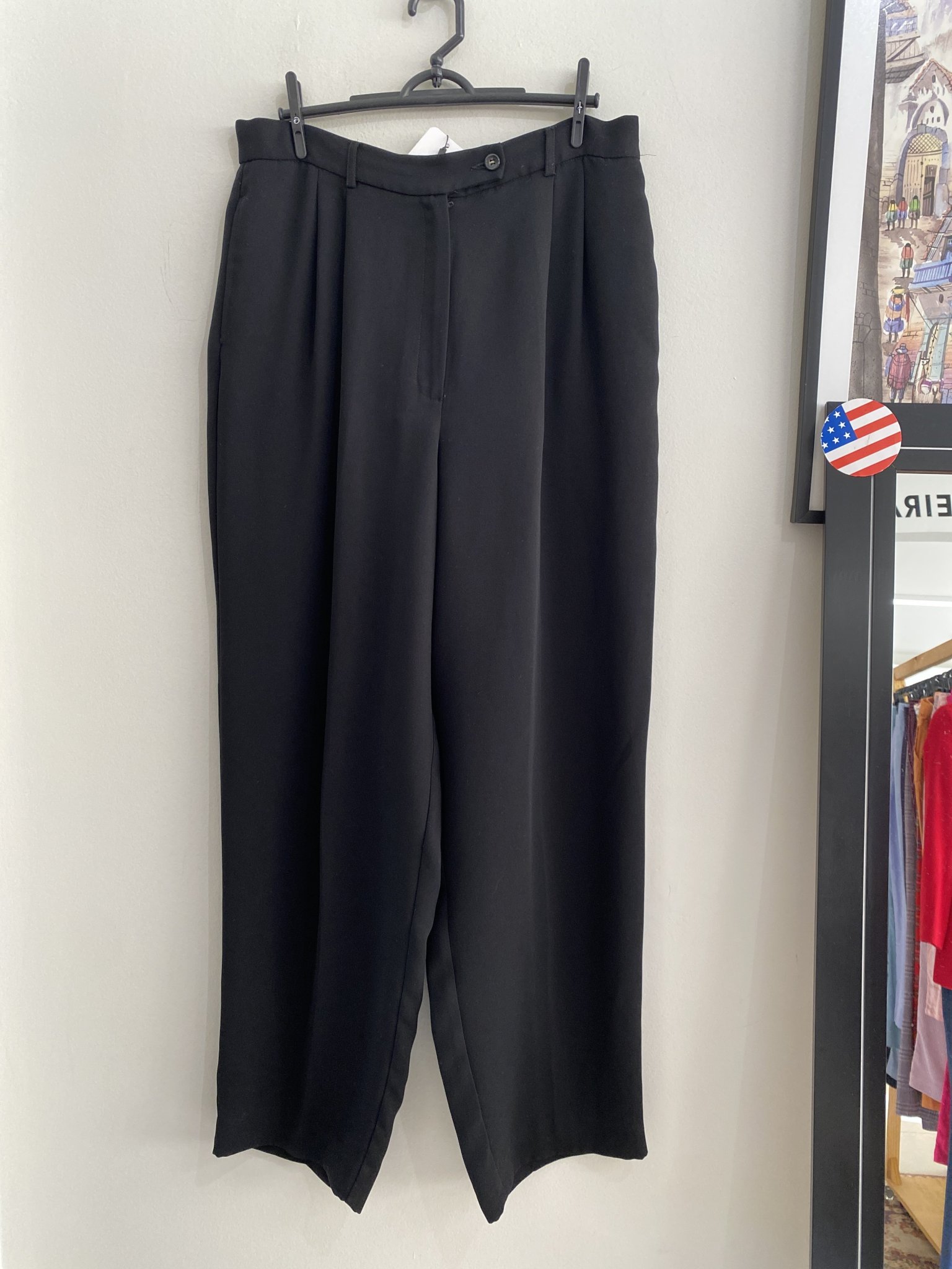 Calça pantalona social preta Liz Claiborne - 42