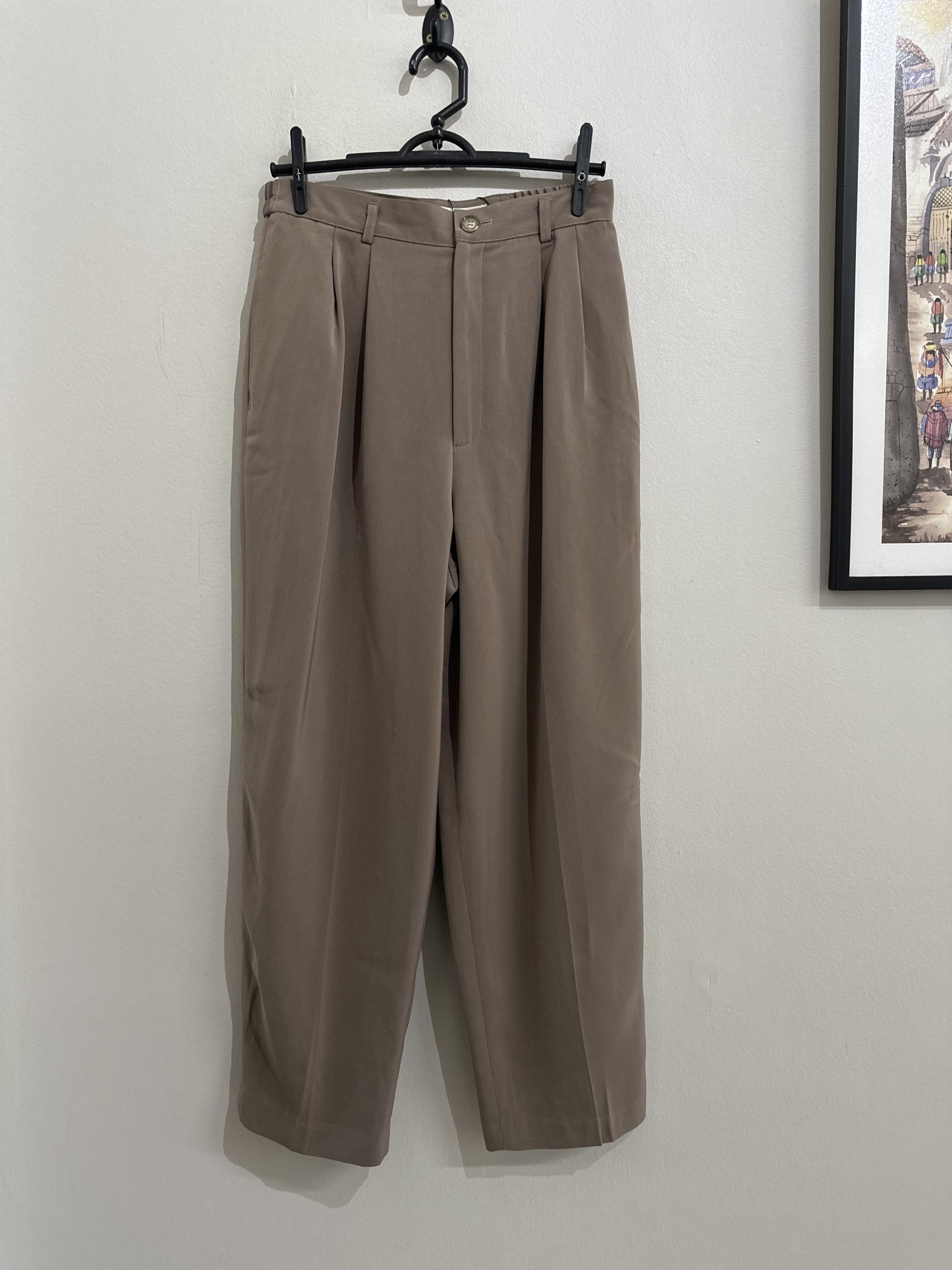 Calça alfaiataria verde oliva I. I. D Coreana - P