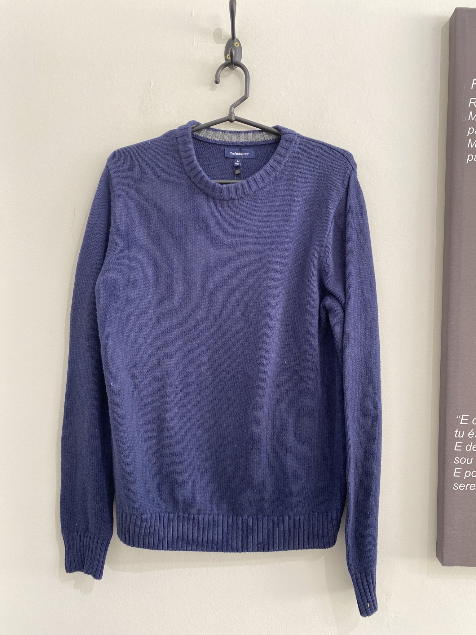 Casaco azul escuro Croft & Barrow de algodão, viscose e nylon - M