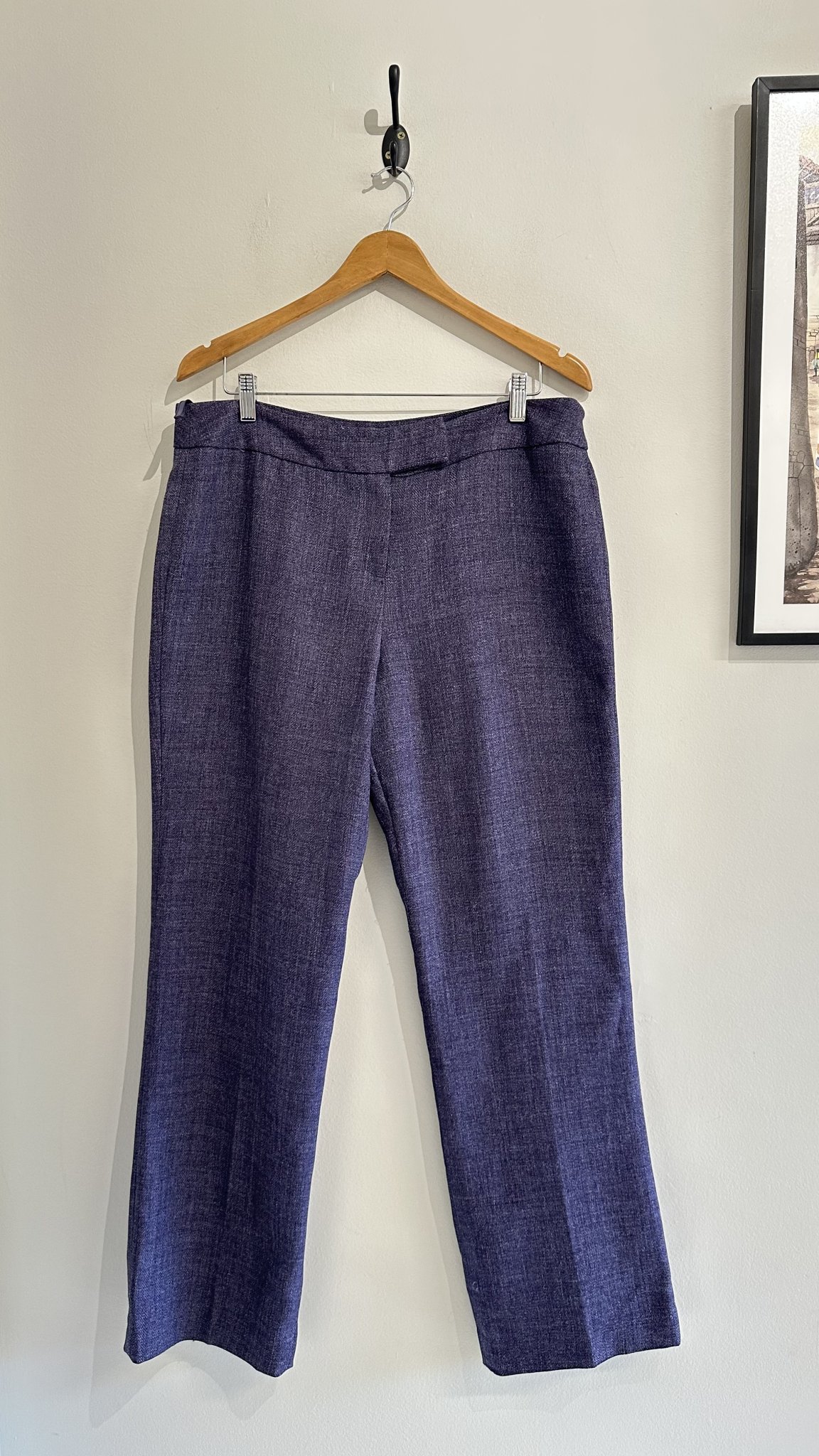 Calça pantalona social roxa mescla Signature - 42