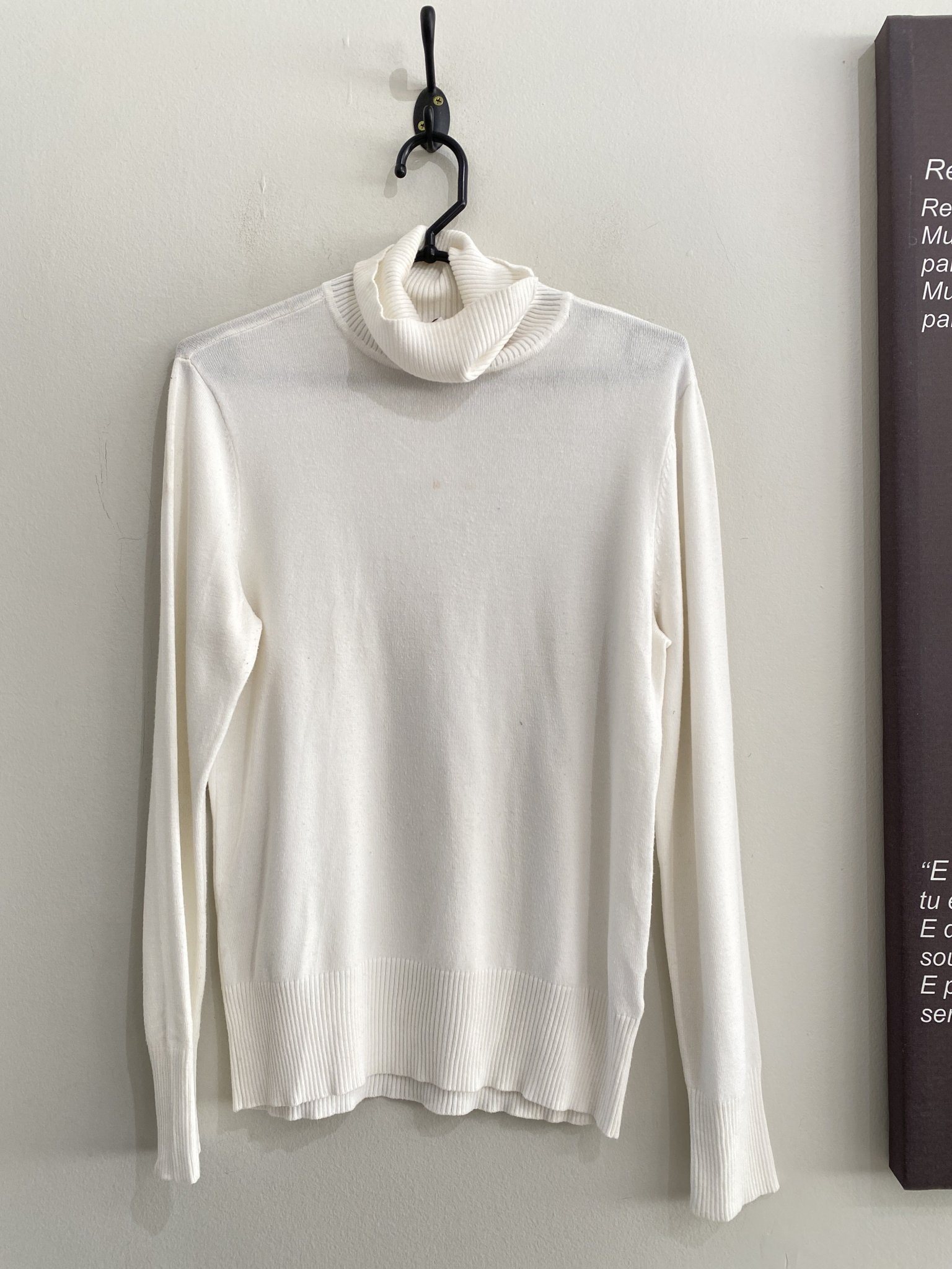 Blusa cacharrel branca manga longa Time and Tru - M