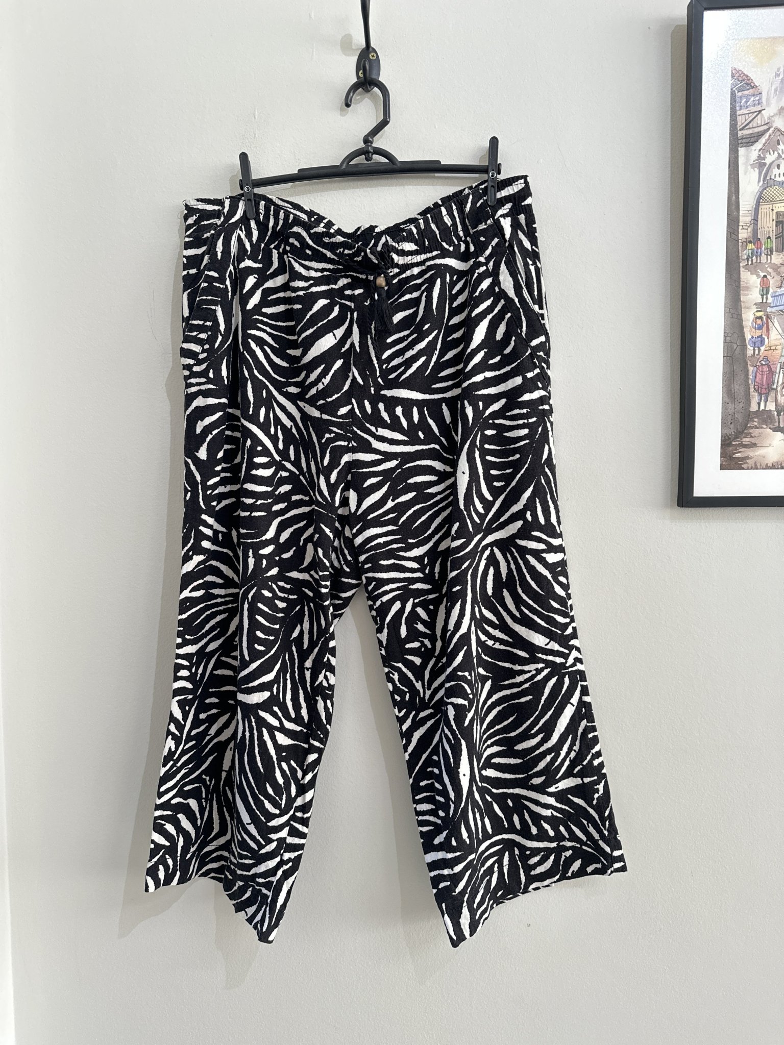 Calça pantalona P&B de cintura regulavel West Bound - G