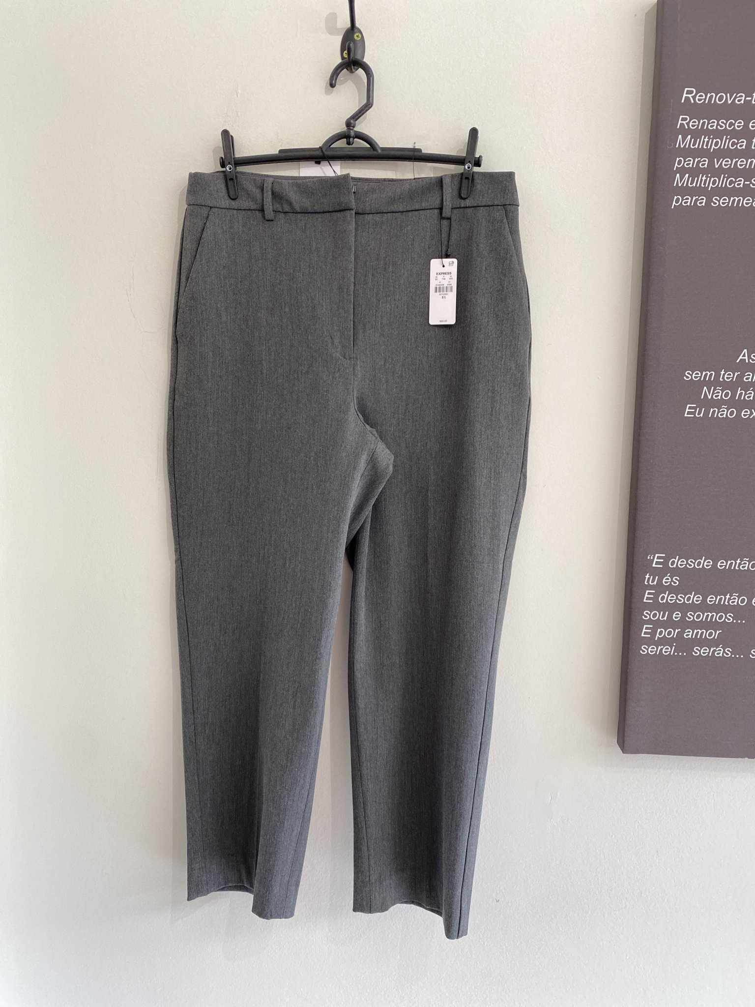 Calça alfaiataria chumbo Express - 40