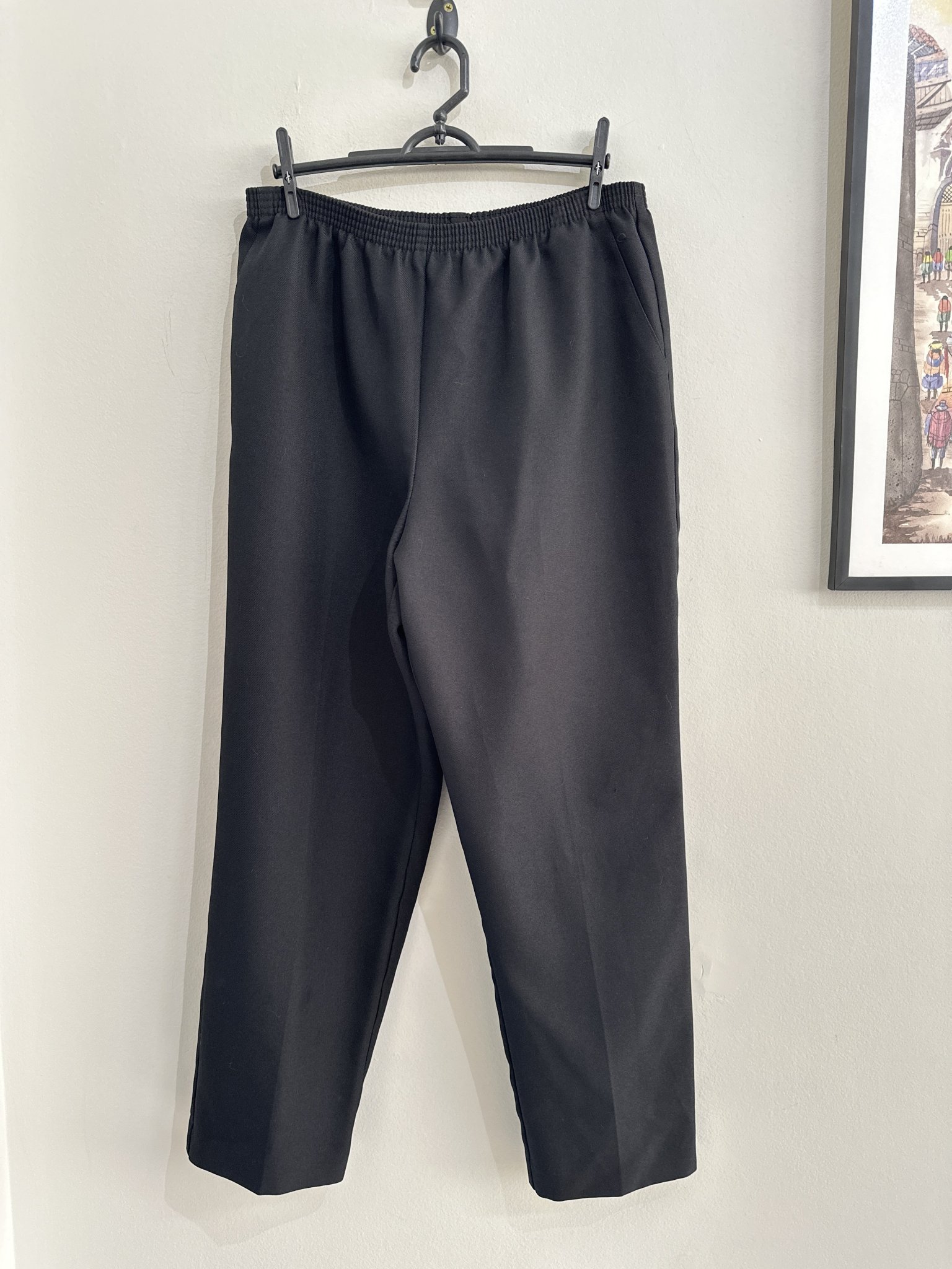 Calça preta de cintura regulavel Alfred Dunner - 42/44