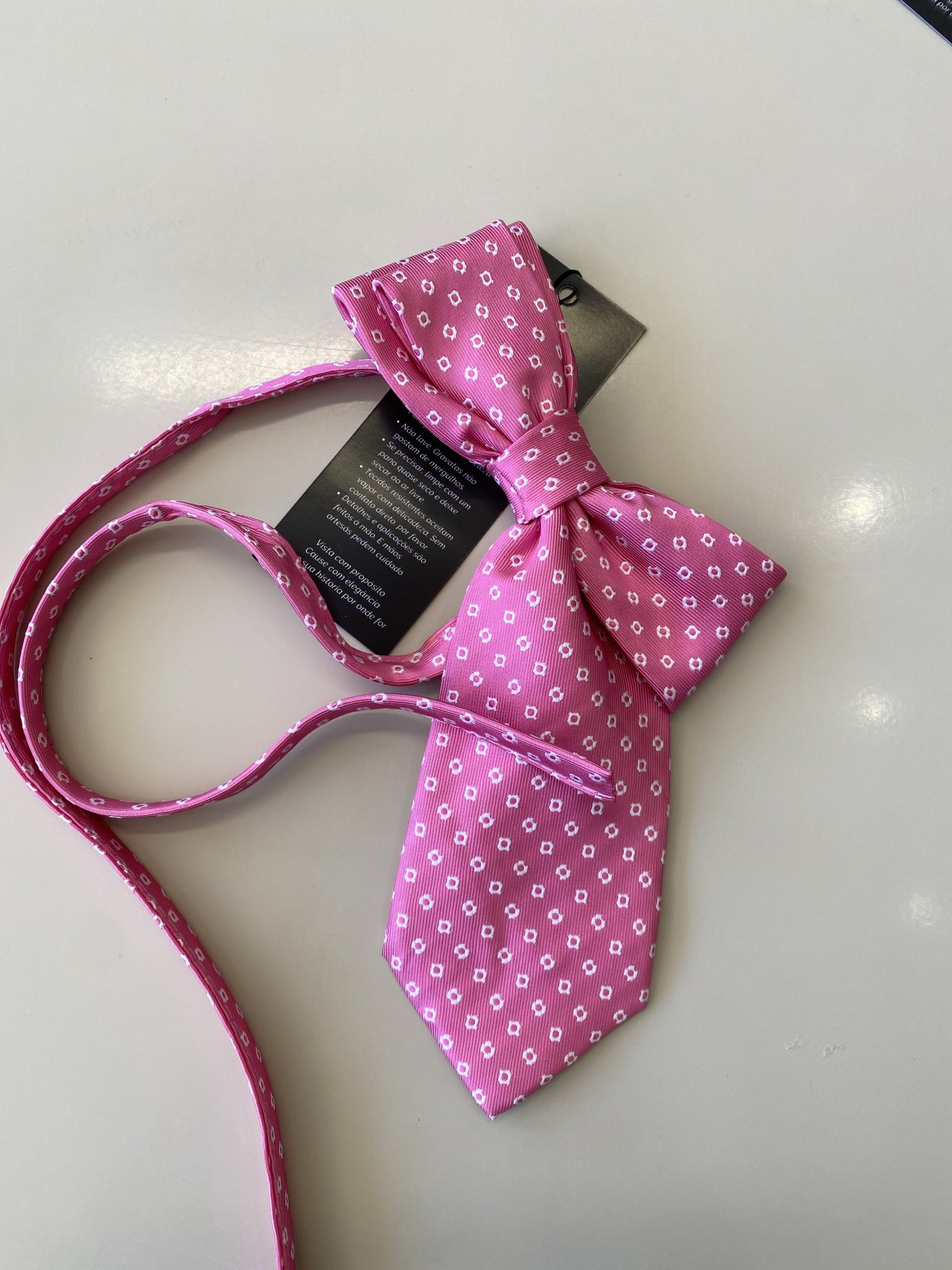Gravata laço broche
