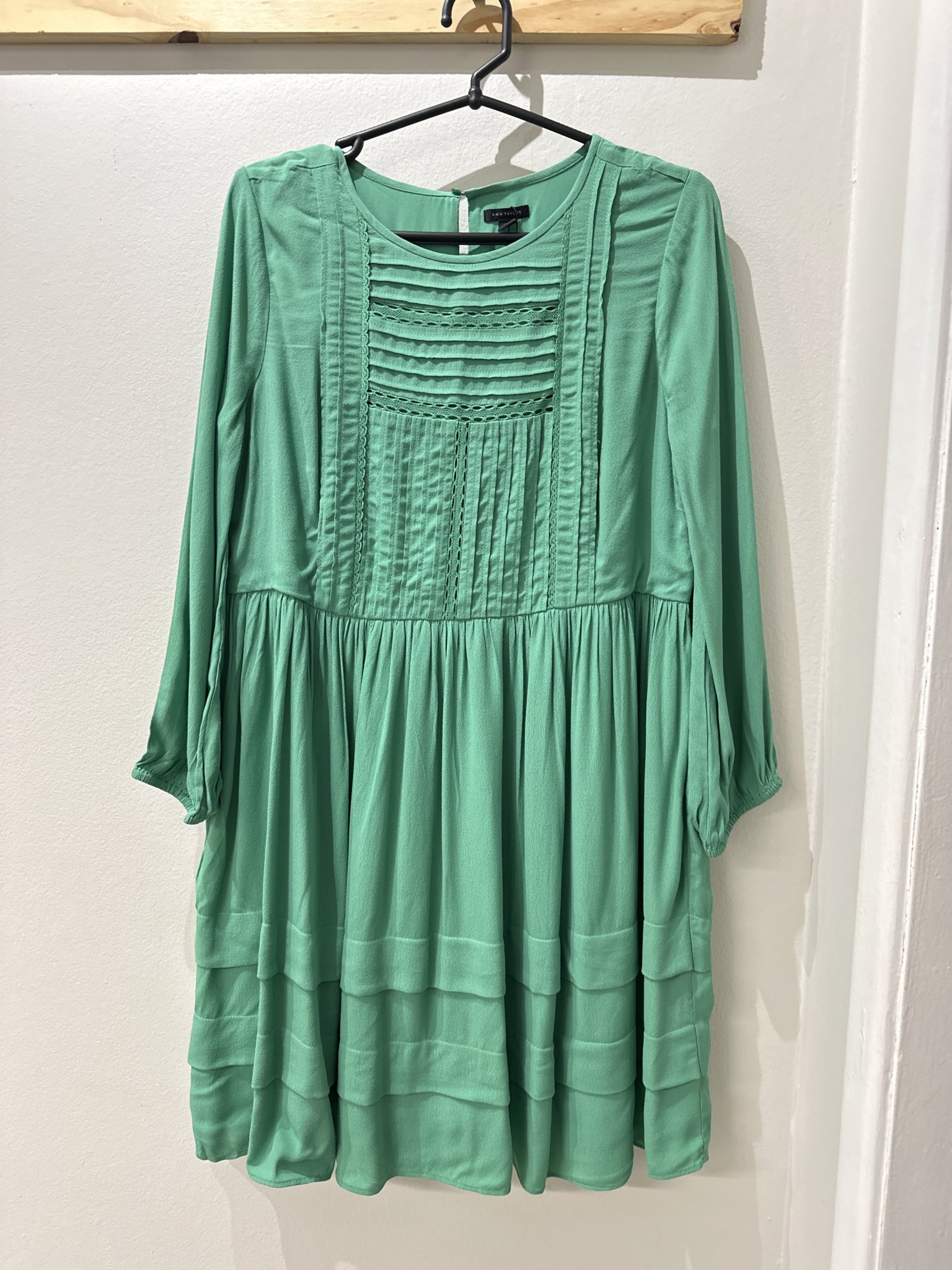 Vestido verde m/longa Ann Taylor - 36