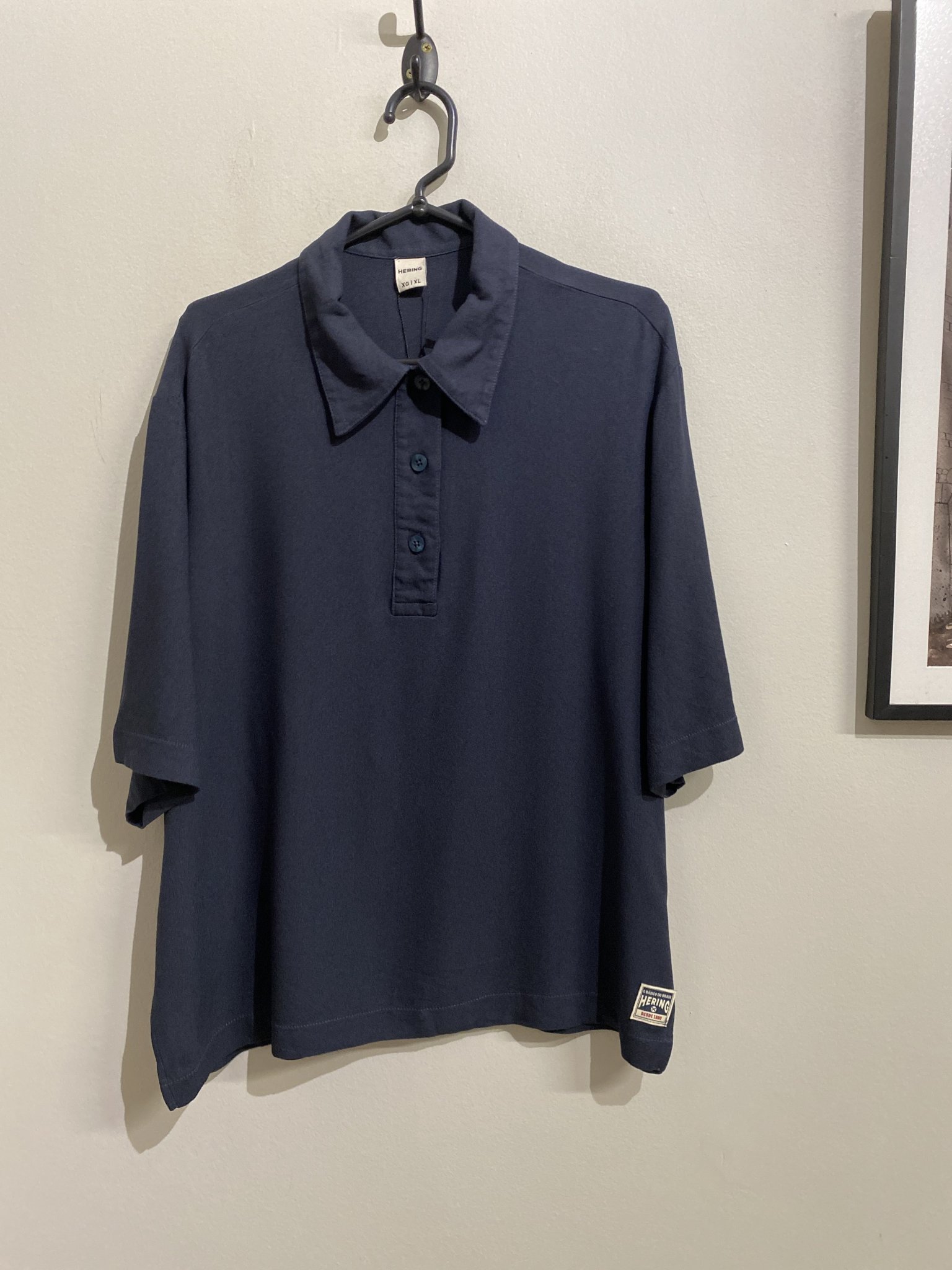 Blusa polo azul marinho Hering - GG