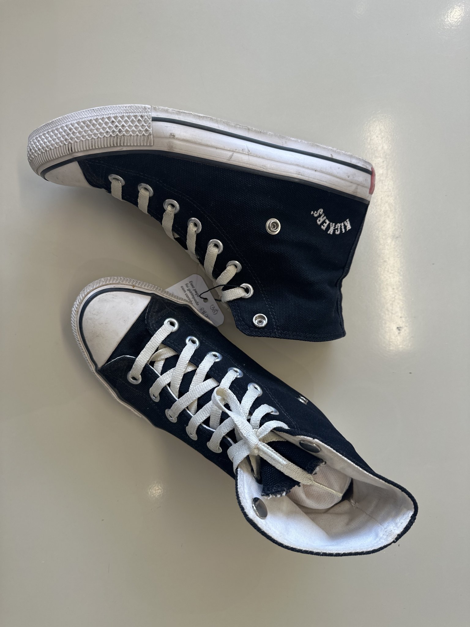 Tênis preto cano medio Kickers - 38 tamanho 38 - foto principal