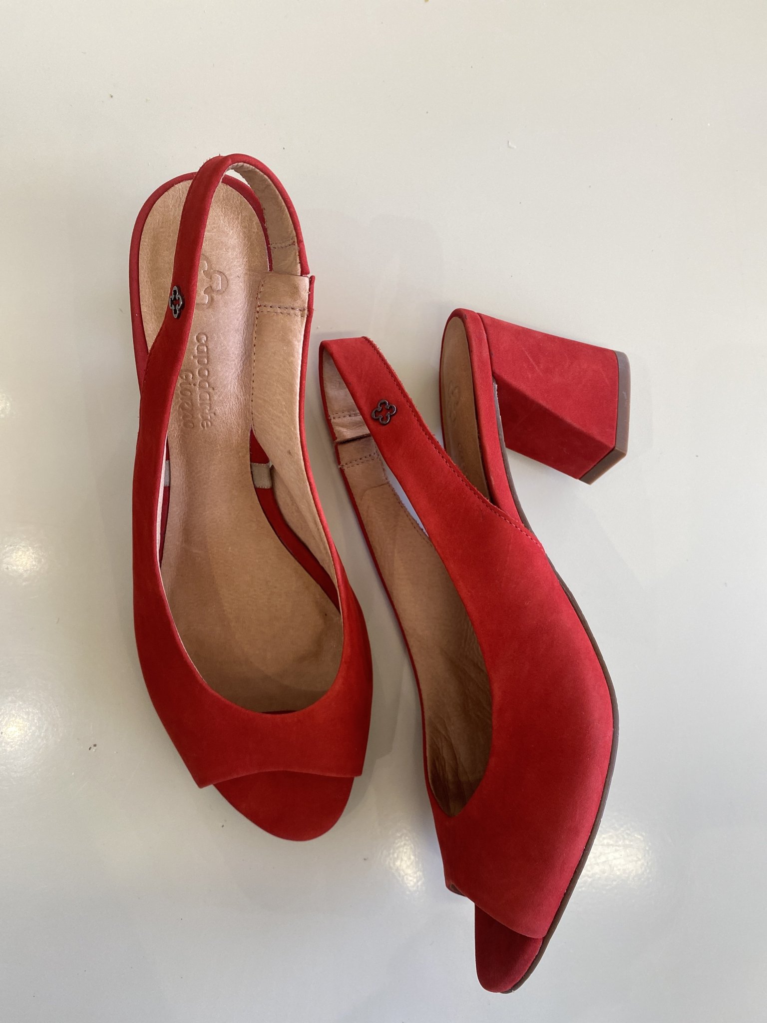 Scarpin capodarte vermelho camurça - 39 tamanho 39 - foto principal