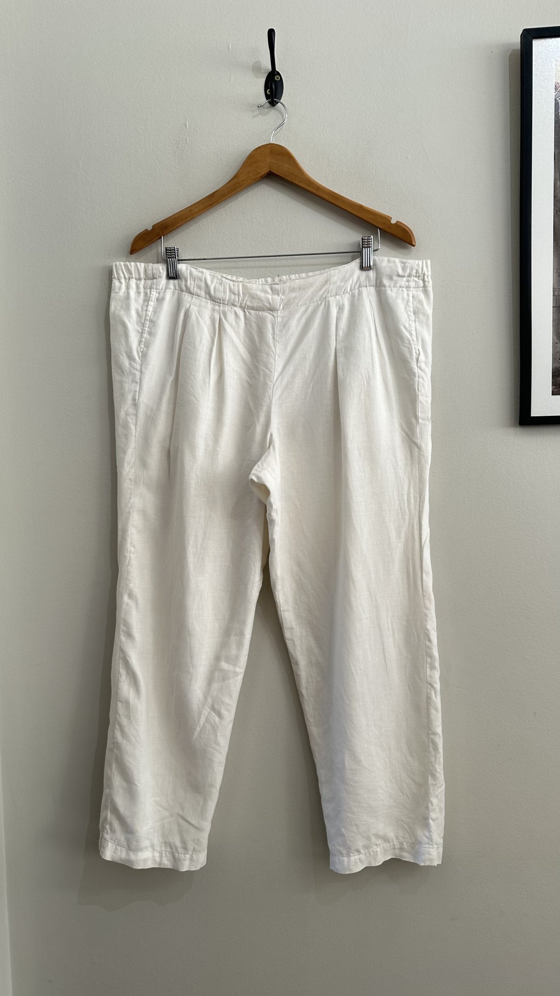 Calça pantalona branca algodão - 40/42
