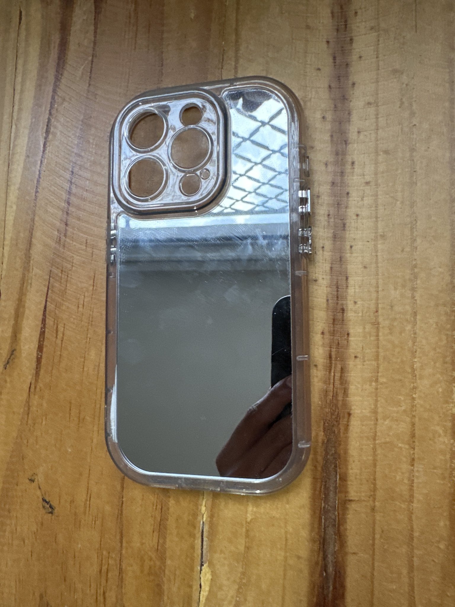 Case espelhada IPHONE 15 PRO cinza - foto principal