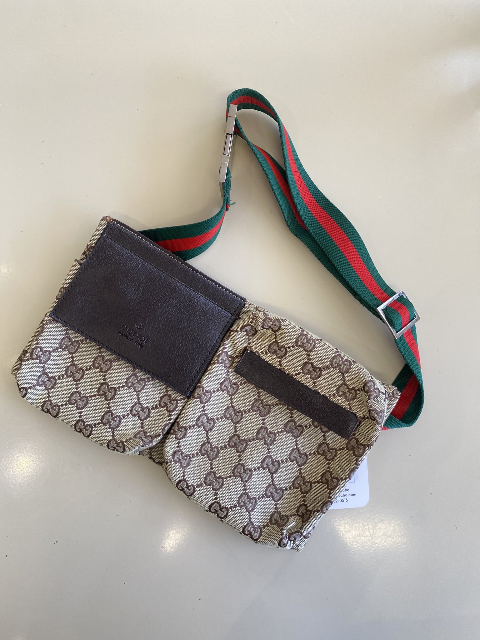 Pochete holograma gg Gucci Bege, Preto, Vinho - foto principal