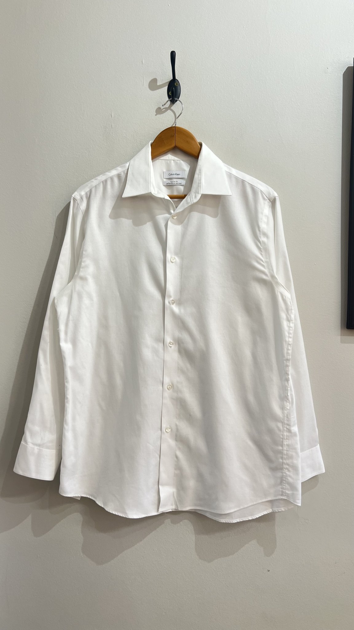 Camisa branca m/longa de algodão Calvin Klein - M branco tamanho M - foto principal