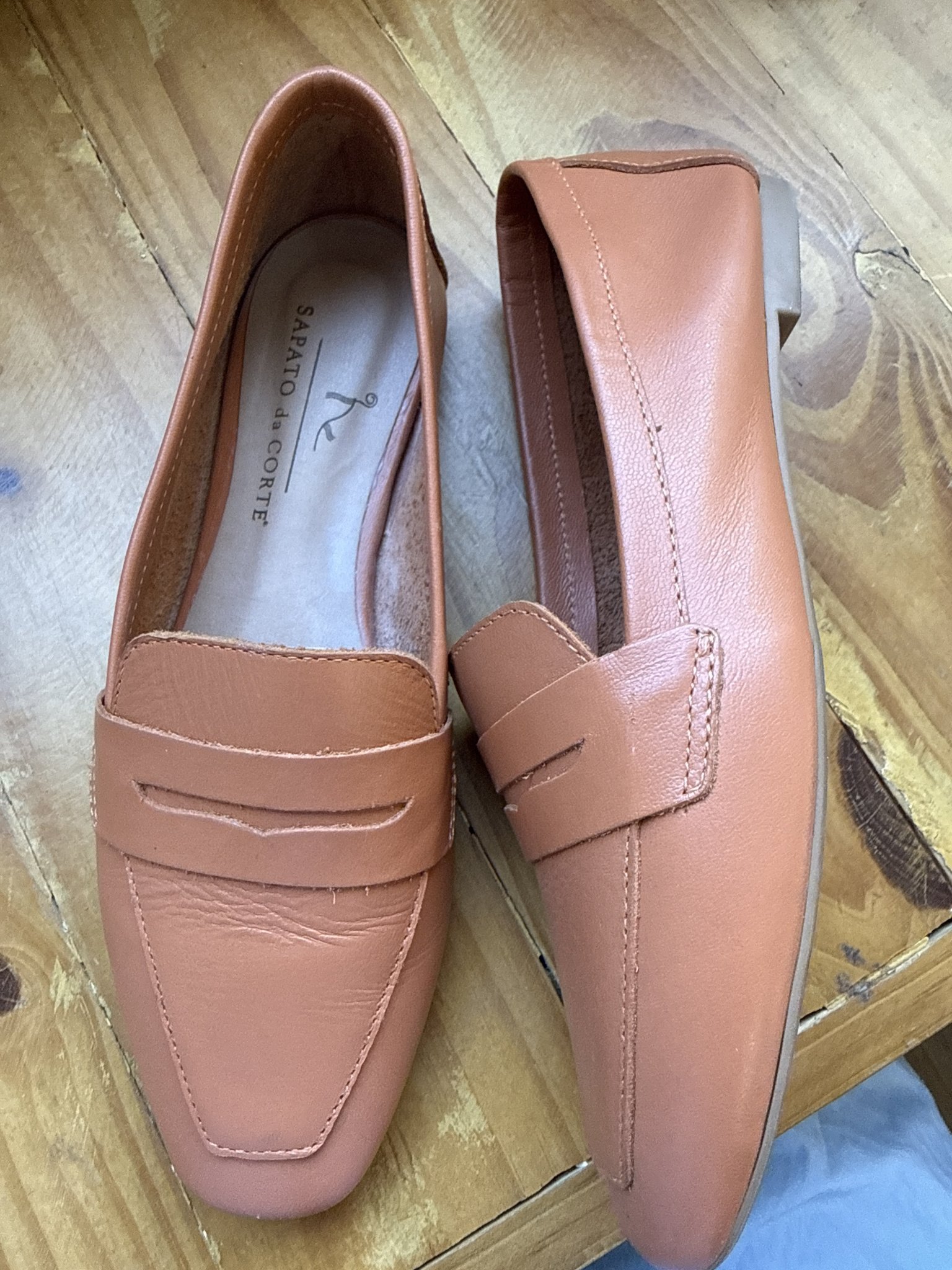 Mocassim laranja Sapato da Corte - 34 — foto 1 - tamanho 34